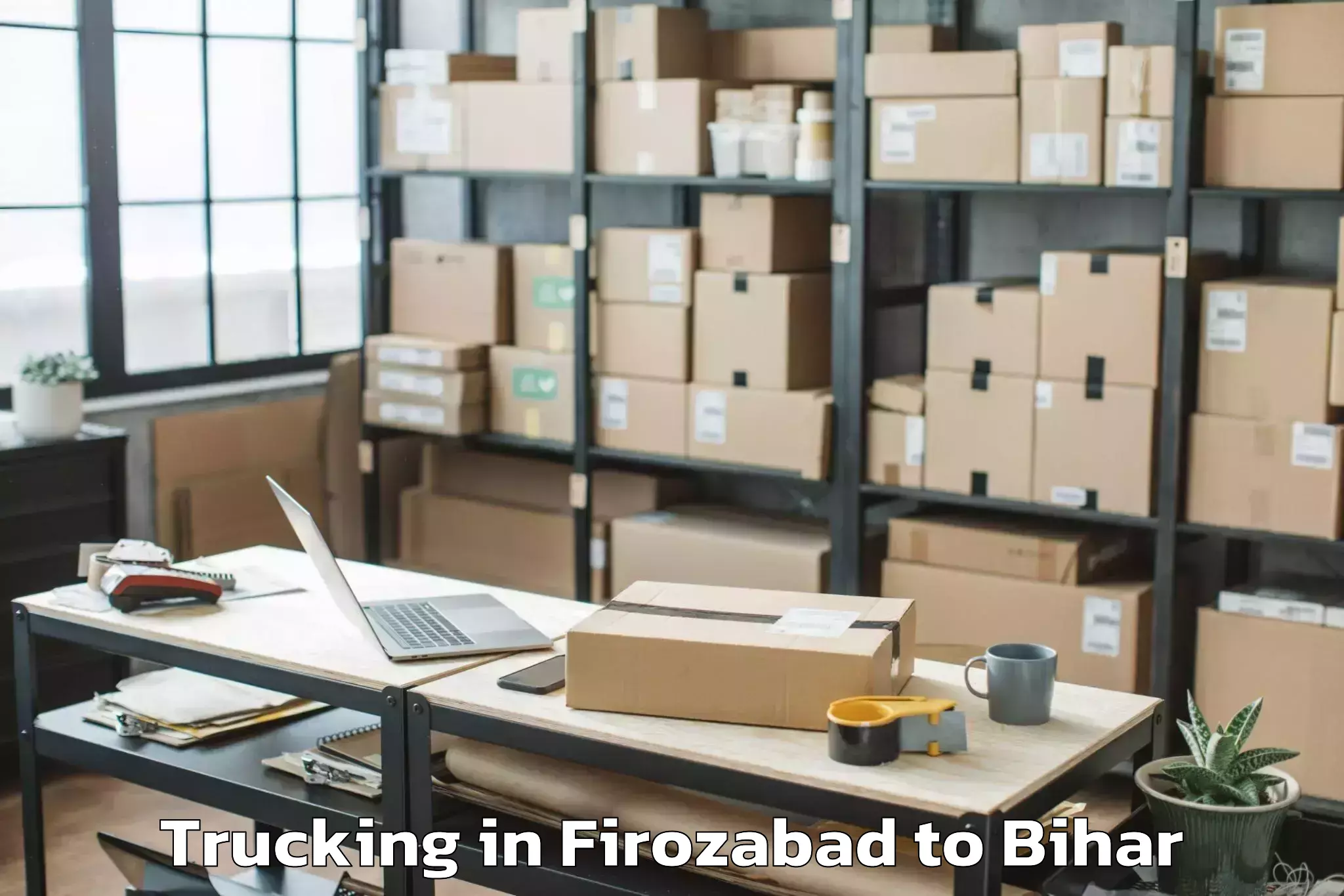 Professional Firozabad to Hathua Trucking